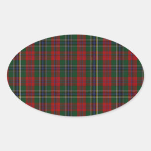 Sticker Ovale MacLean / McLean Clan Famille Tartan