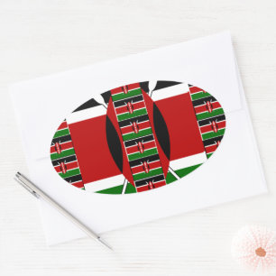 Sticker Ovale 🇰🇪 Magical Kenya : Cadre d'Unité et de Fierté