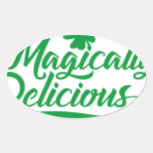 Sticker Ovale Magiquement délicieux St. Patrick's Day