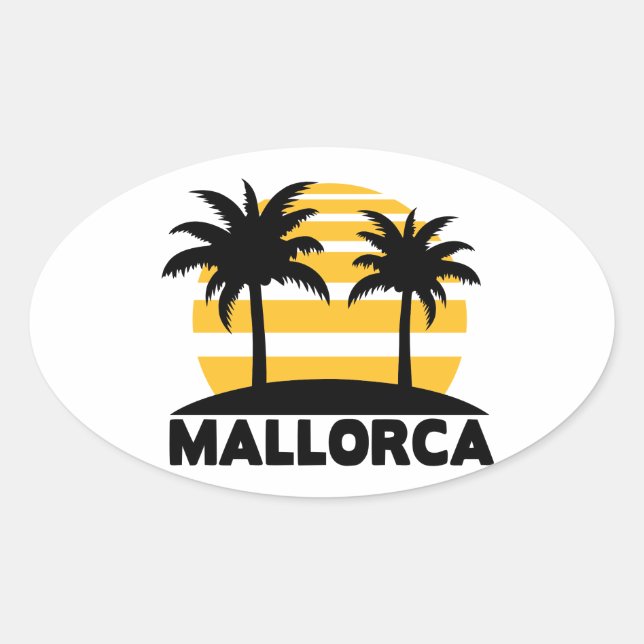 Sticker Ovale Majorque (Devant)