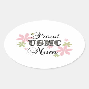 Sticker Ovale Maman d'usmc [camo de la Floride]