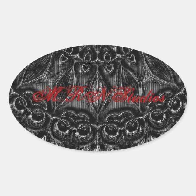 Sticker Ovale Mandala (Devant)