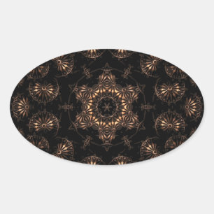 Sticker Ovale Mandala de l'âge de bronze