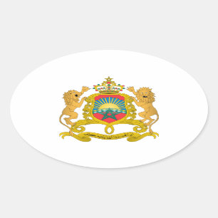 Sticker Ovale Manteau du Maroc des bras