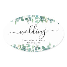 Mariage d'Eucalyptus moderne simple