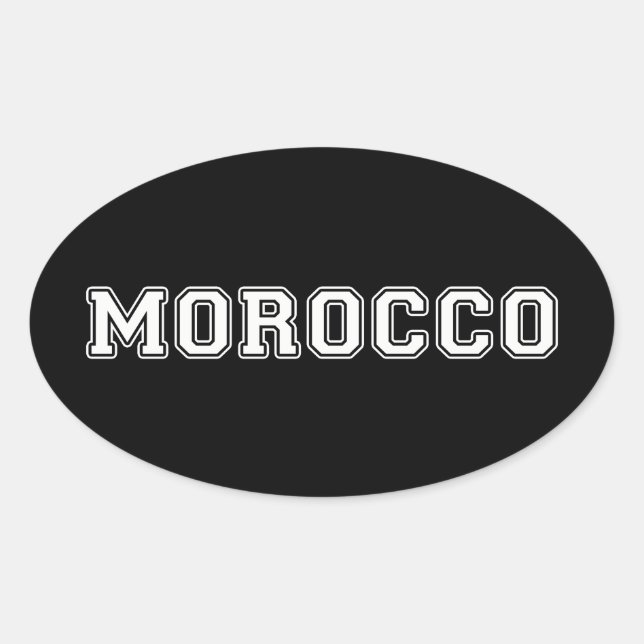 Sticker Ovale Maroc (Devant)