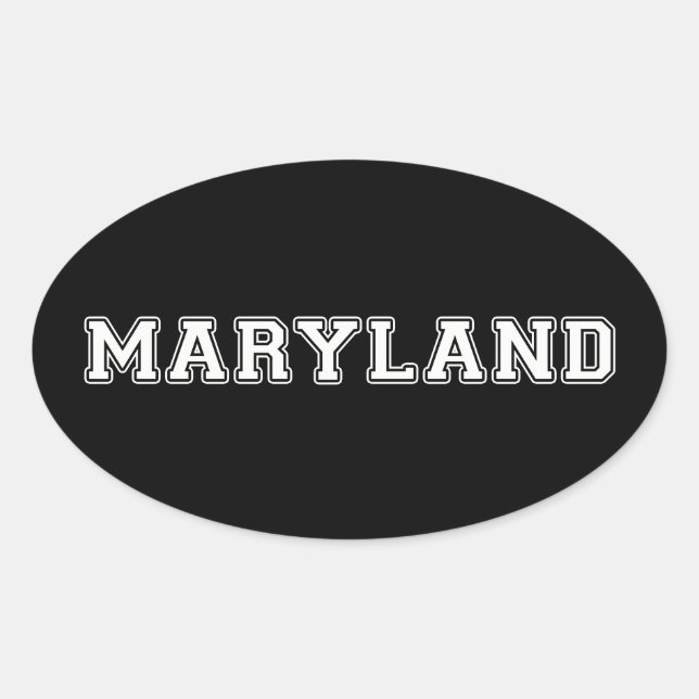 Sticker Ovale Maryland (Devant)