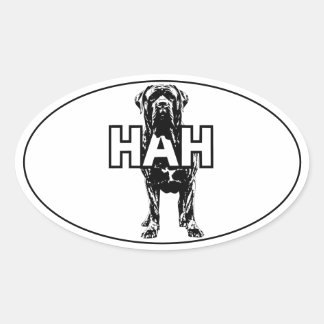 Sticker Ovale Mastiff