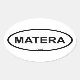 STICKER OVALE MATERA