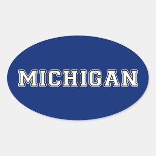 Sticker Ovale Michigan