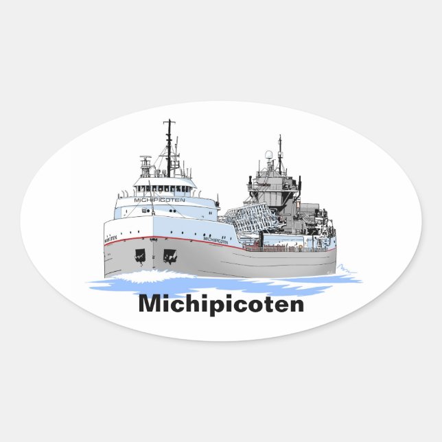 Sticker Ovale Michipicoten, cargo des Grands Lacs (Devant)