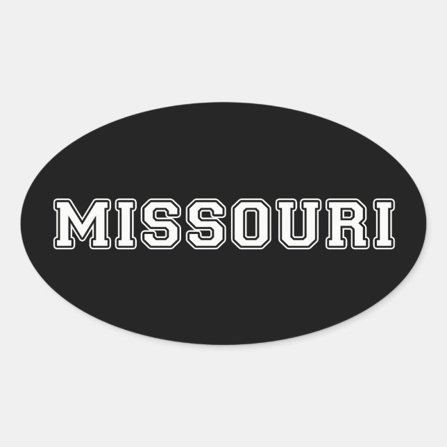 Sticker Ovale Missouri (Devant)