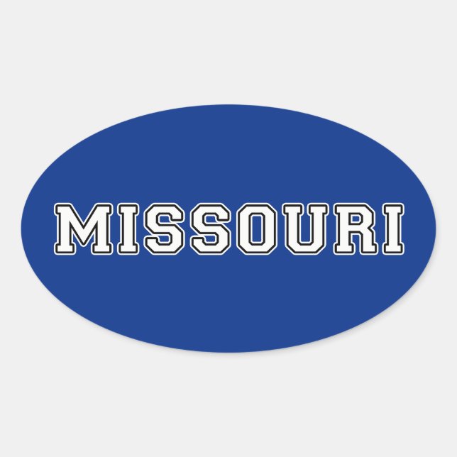 Sticker Ovale Missouri (Devant)