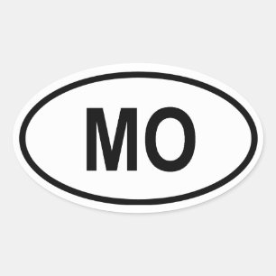 Sticker Ovale Missouri "MO"