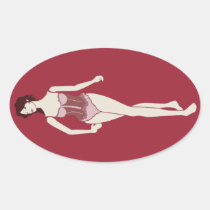 Sticker Ovale m'lady mannequin