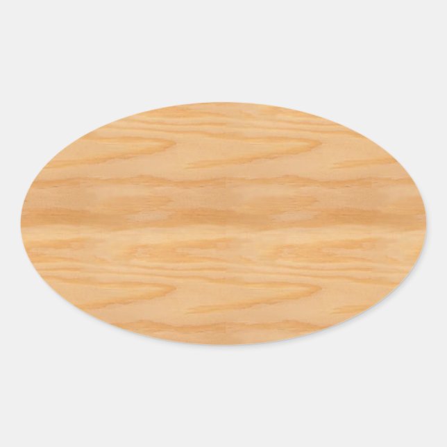 Sticker Ovale Modèle de design moderne élégant en bois tendance (Devant)