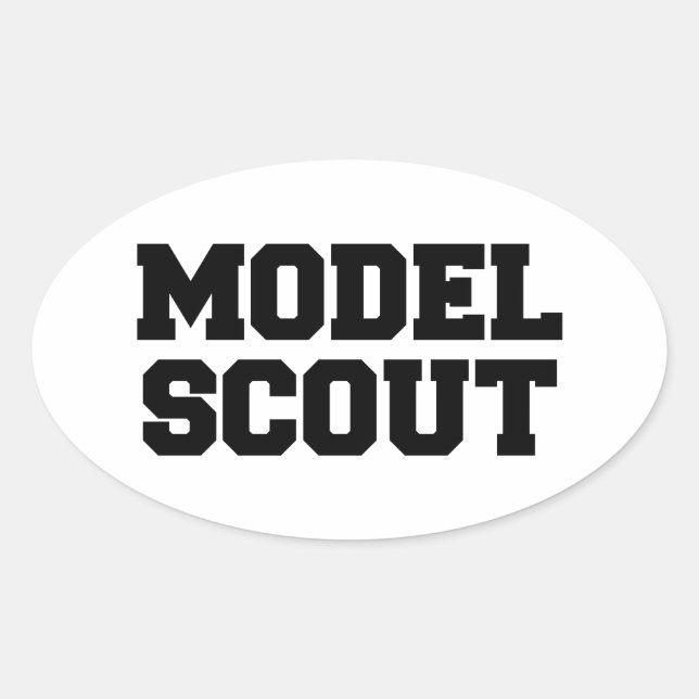 STICKER OVALE MODÈLE DE SCOUT (Devant)