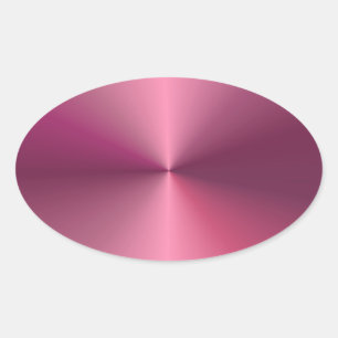 Sticker Ovale Moderne Métalisé Regard Vierge Élégant Rose Modèle