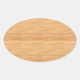 Sticker Ovale Moderne modèle de conception élégante en bois vier