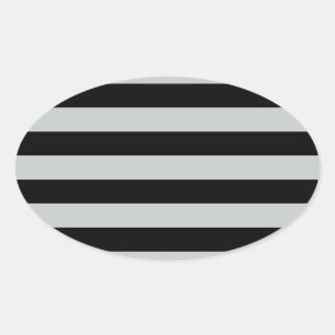 Sticker Ovale Modifier les bandes grises en n'importe quelle Per