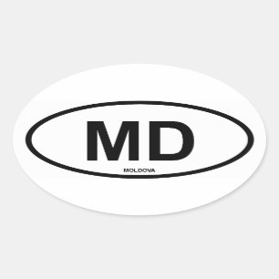 Sticker Ovale Moldau "DM "