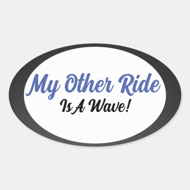 Sticker Ovale Mon autre tour (Devant)