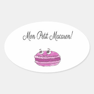Sticker Ovale Mon Petit Macaron