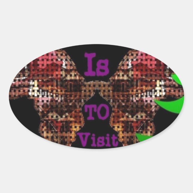 Sticker Ovale Mon souhait (Devant)