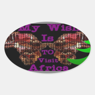 Sticker Ovale Mon souhait