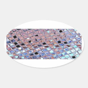 Sticker Ovale Monde Disco Ball Mirco super