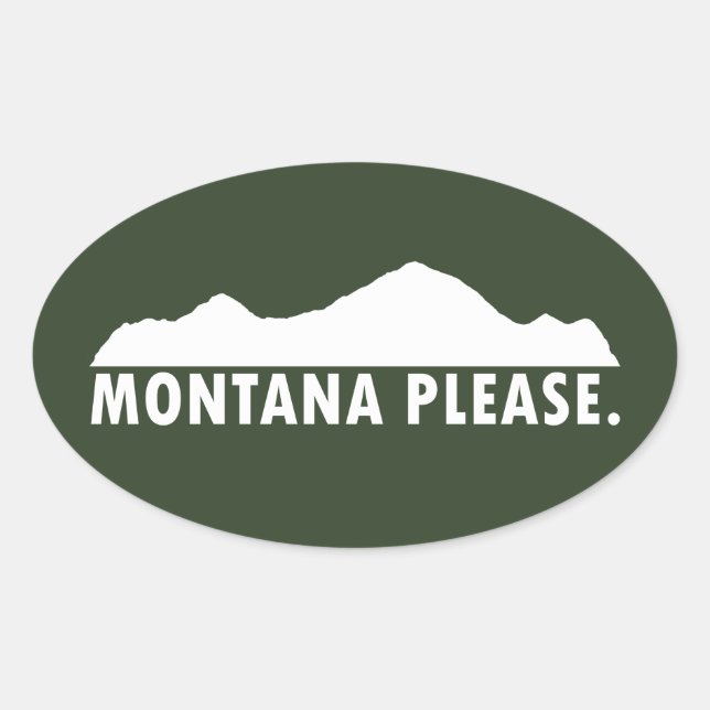 Sticker Ovale Montana S'Il Vous Plaît (Devant)