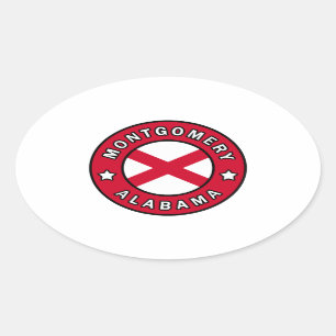 Sticker Ovale Montgomery Alabama