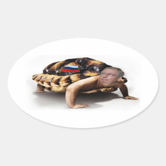 Sticker Ovale Moscou Mitch Man-Turtle