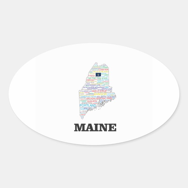 STICKER OVALE MOT ÉTAT (Devant)