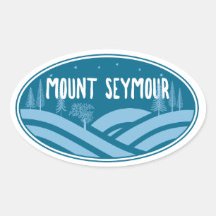 Sticker Ovale Mount Seymour en plein air