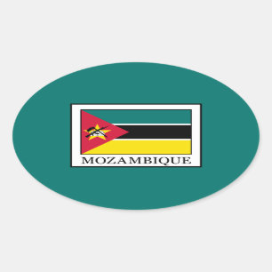 Sticker Ovale Mozambique