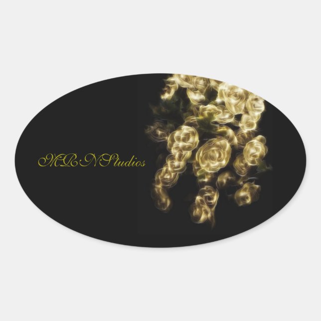 Sticker Ovale MRNStudios Bud Gilt (Devant)