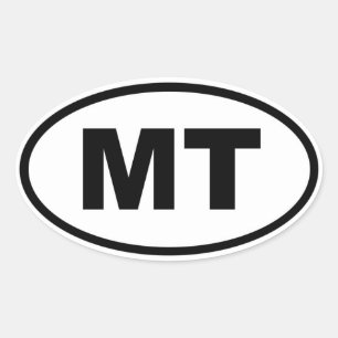 Sticker Ovale MT Montana