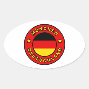Sticker Ovale München Deutschland