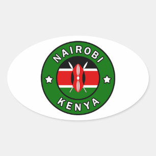 Sticker Ovale Nairobi Kenya