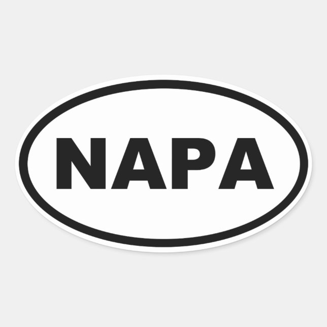 STICKER OVALE NAPA (Devant)
