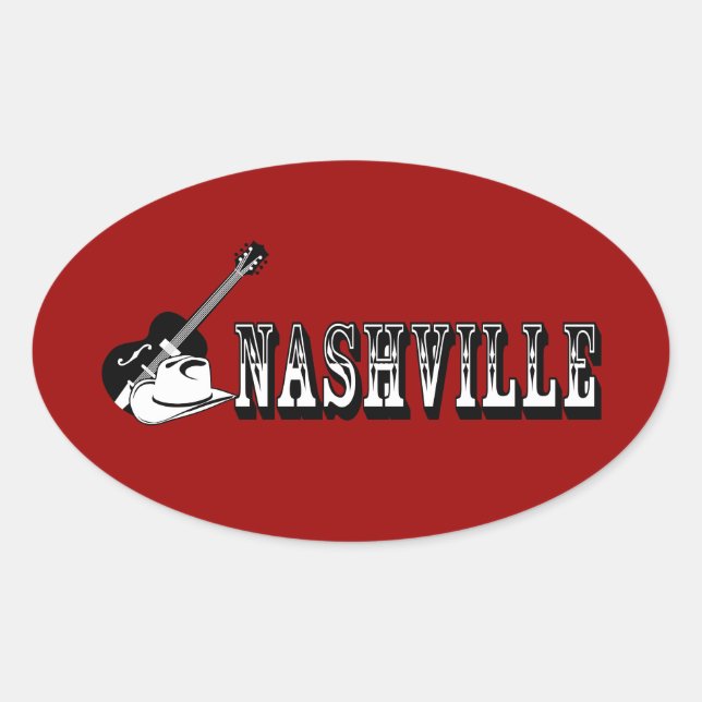 Sticker Ovale Nashville (Devant)