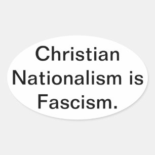 Sticker Ovale Nationalisme chrétien Fascisme Hankamer Artjunkhau