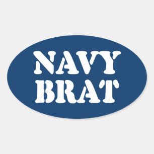 STICKER OVALE NAVY BRAT