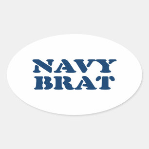 STICKER OVALE NAVY BRAT