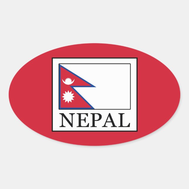 Sticker Ovale Népal (Devant)