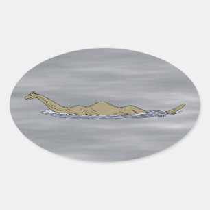 Sticker Ovale Nessie le monstre Loch Ness