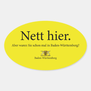 Sticker Ovale nethier baden württemberg