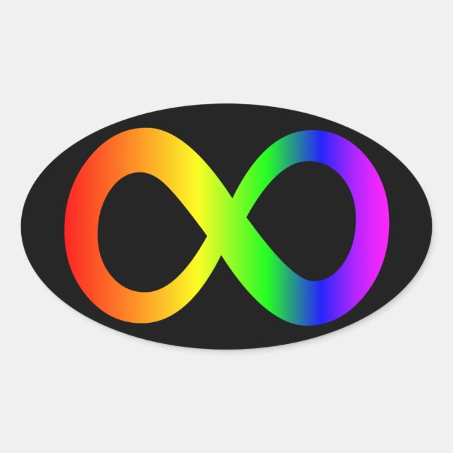 Sticker Ovale Neurodivergent (Devant)