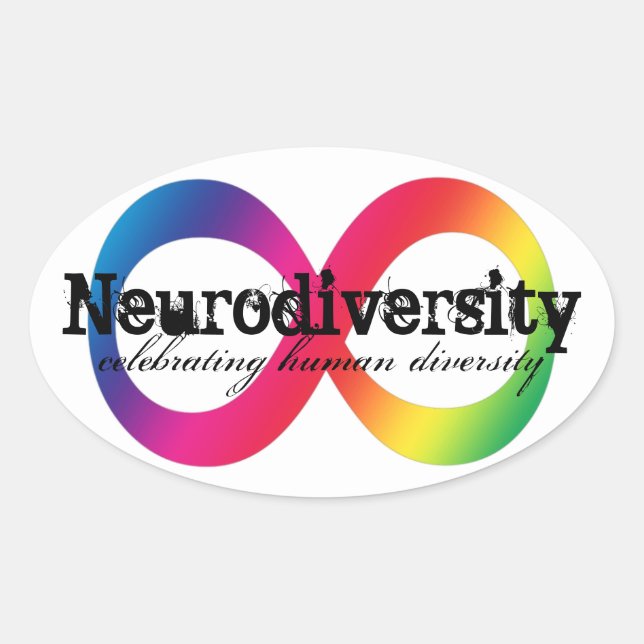 Sticker Ovale Neurodiversité (Devant)